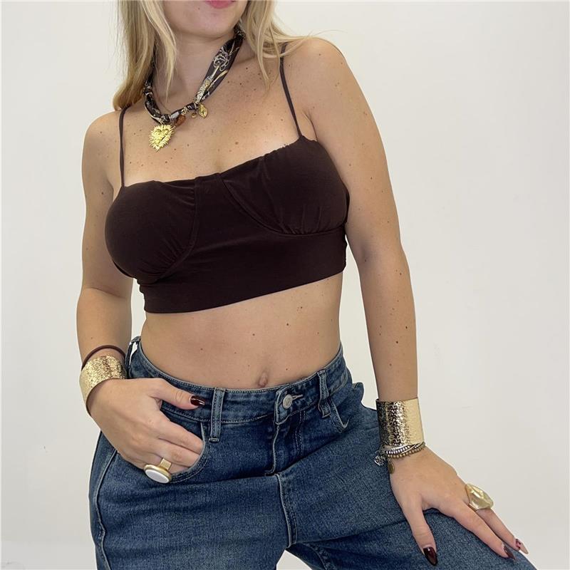 top con coppa imbottita say